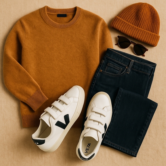 Veja Other - Veja Recife Logo Men’s 10/EU 42 White Black Velcro Leather Sneakers